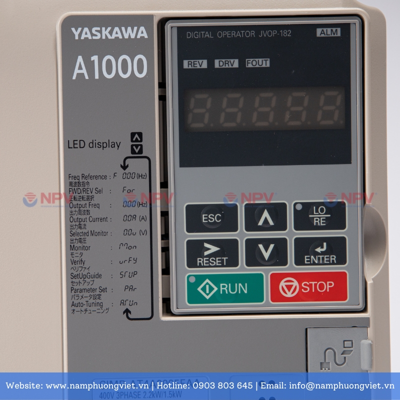Biến tần Yaskawa A1000 đáp ứng tốt các ứng dụng với 1 pha và 3 pha