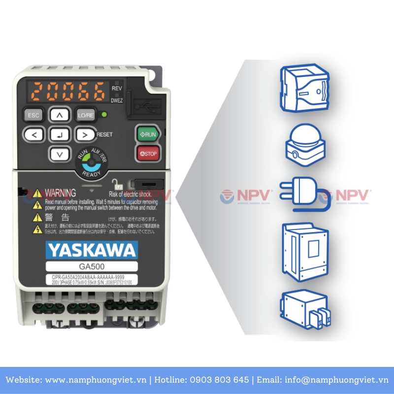 Kết nối đa dạng với biến tần Yaskawa GA500