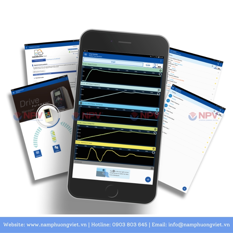 Theo dõi các thông số của biến tần Yaskawa GA500 dễ dàng 