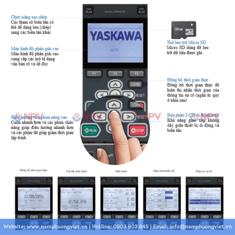 Tối ưu thời gian thao tác với các tính năng của biến tần Yaskawa GA700