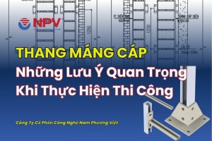 Thi công thang máng cáp và những lưu ý quan trọng