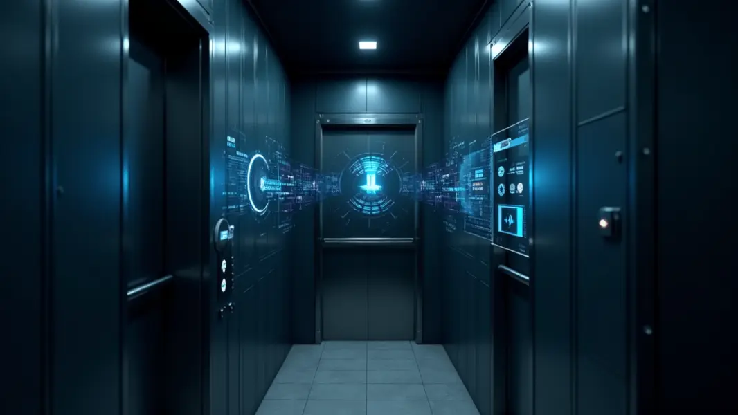 Biến tần thang máy hiện đại tích hợp AI và IoT, tối ưu hóa vận hành.