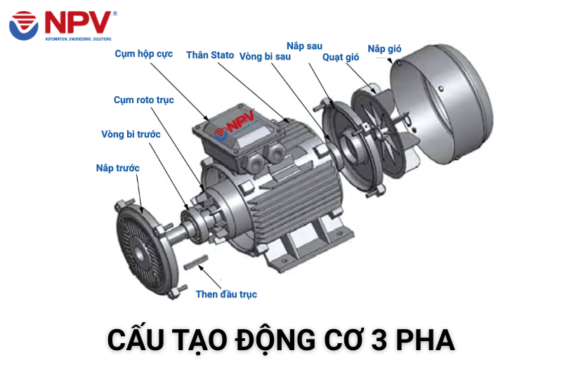 Tìm hiểu cấu tạo của động cơ 3 pha