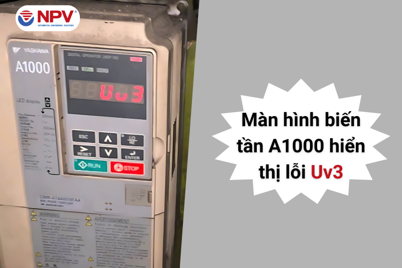 Lỗi biến tần Yaskawa A1000 - UV3