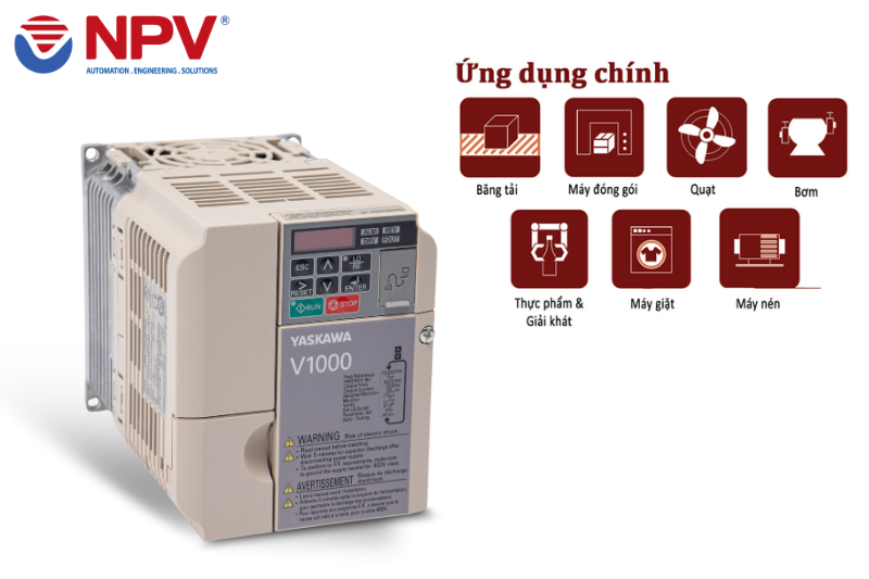 Ứng dụng đa dạng của biến tần Yaskawa V1000