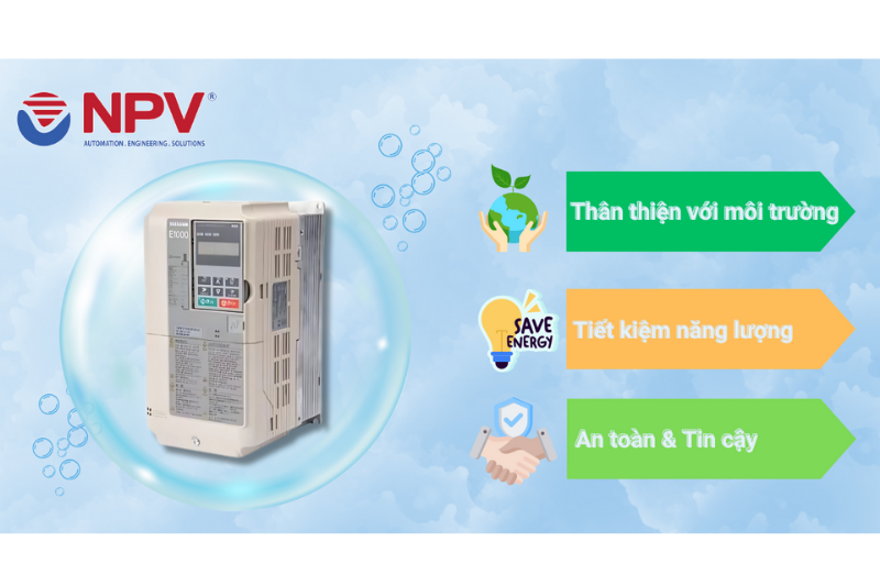 Một số lợi ích biến tần Yaskawa E1000 mang lại