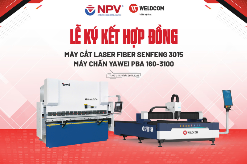 Lễ kí kết hợp đồng giữa Nam Phương Việt và đối tác Weldcom
