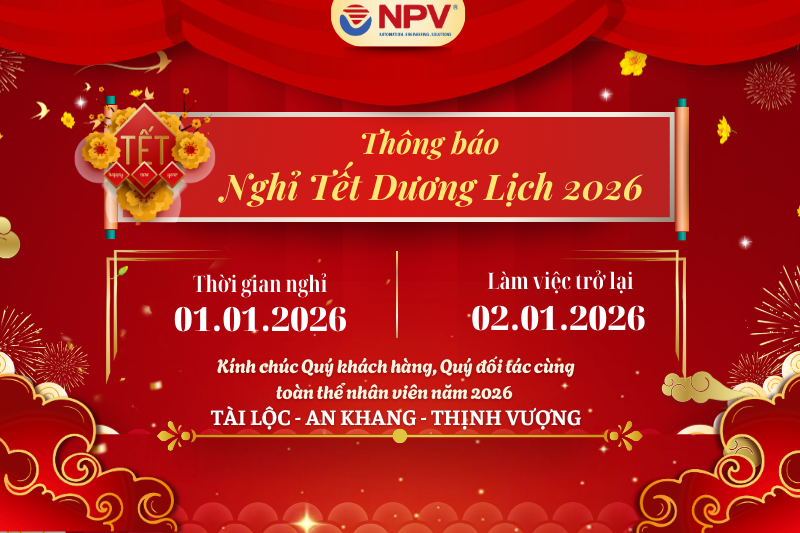 Thông báo lịch nghỉ tết dương lịch 2026