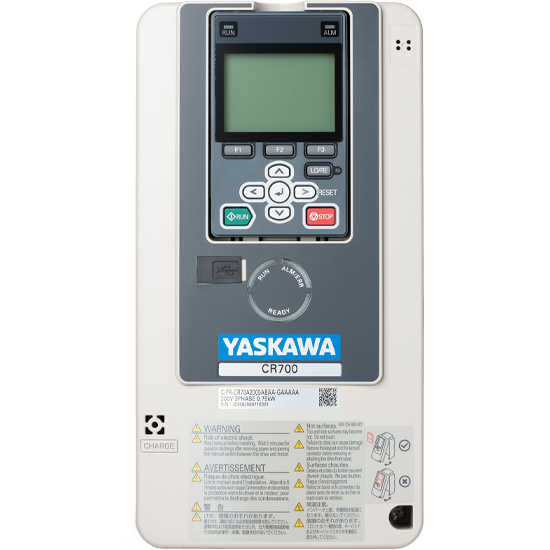 CIPR-CR70T4002BBA - Biến Tần Yaskawa CR700 0.55 kW 3 pha 380V