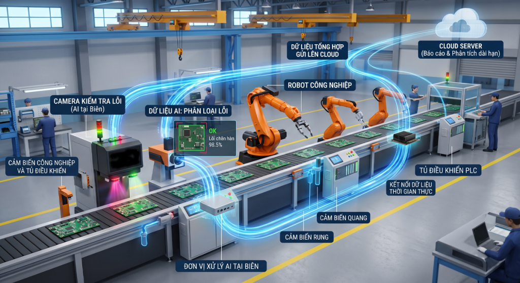 AI tại biên - Edge AI được ứng dụng như thế nào trong nhà máy thông minh?